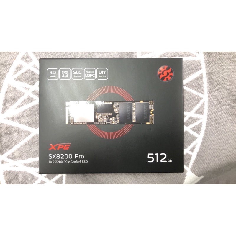 【ADATA 威剛】XPG SX8200Pro_512G M.2 2280 PCIe TLC固態硬碟