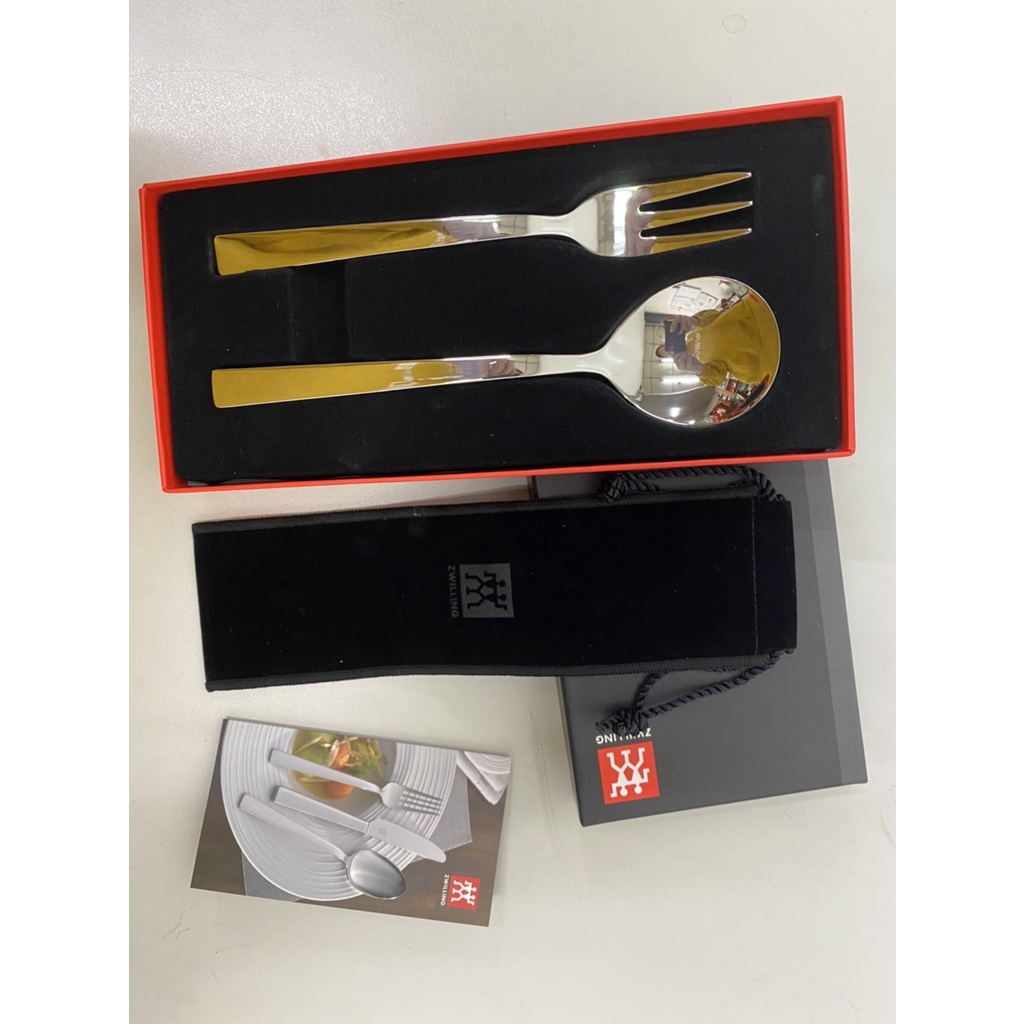 德國雙人牌餐具組（湯匙+餐叉+收納袋）/不鏽鋼