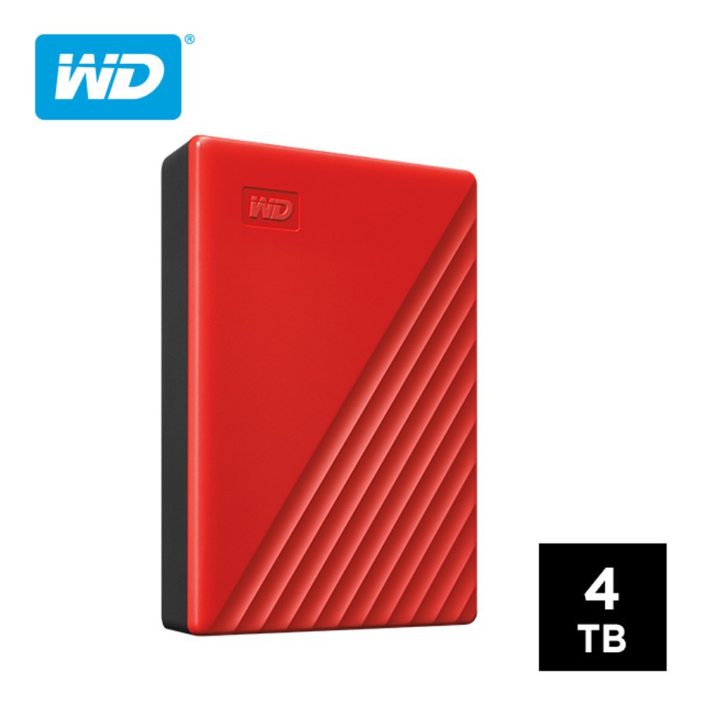 WD My Passport 4TB(紅) 2.5吋行動硬碟 現貨 廠商直送