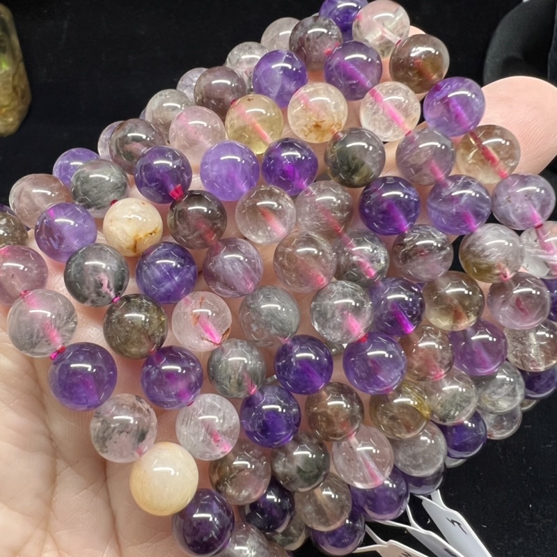 極光手珠 🌠三新水晶🌠紫極光 黃極光 彩極光手珠