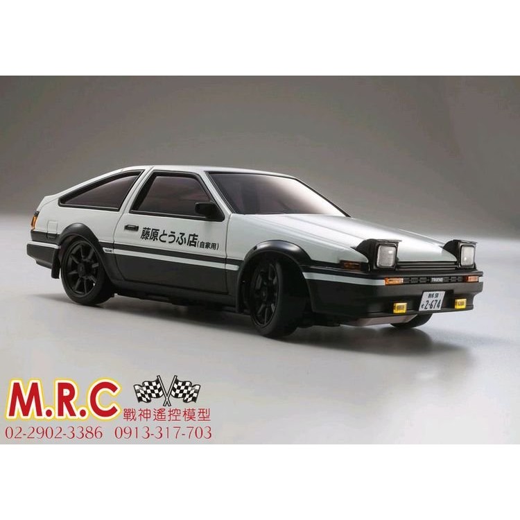 MRC戰神遙控 KYOSHO MINI-Z AWD 頭文字D新劇場版 AE86車殼(MZP423W)藤原拓海 1/28