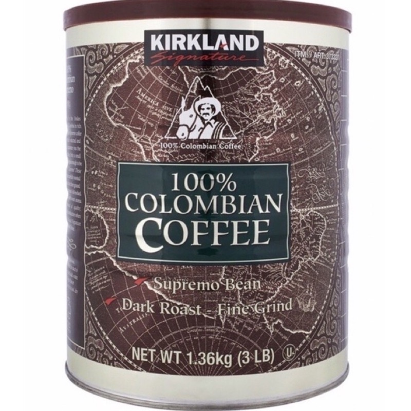 Kirkland Signature Colombian Suprem Ground Coffee 3LB 1.36kg