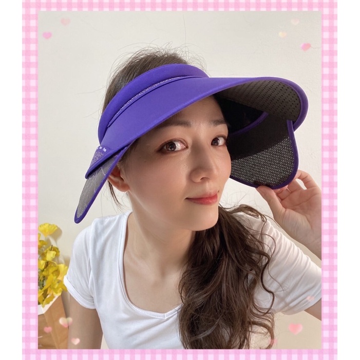 韓國Cvore頂級空心帽 髮夾帽 左右伸縮雙翼 翅膀帽 加寬緣帽 抗UV鏡片 防曬遮陽帽 高爾夫球帽 中空帽 多色