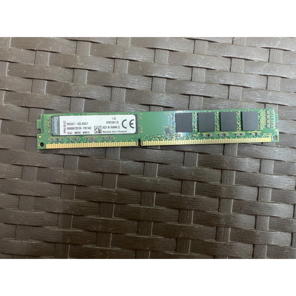 ^^華津電腦^^金士頓 Kingston KVR16N11/8 DDR3 1600 8GB 雙面顆粒桌上型記憶體