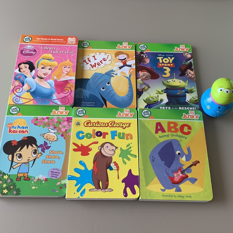 Leap frog tag junior 跳跳蛙 硬頁書 點讀書 6書1筆