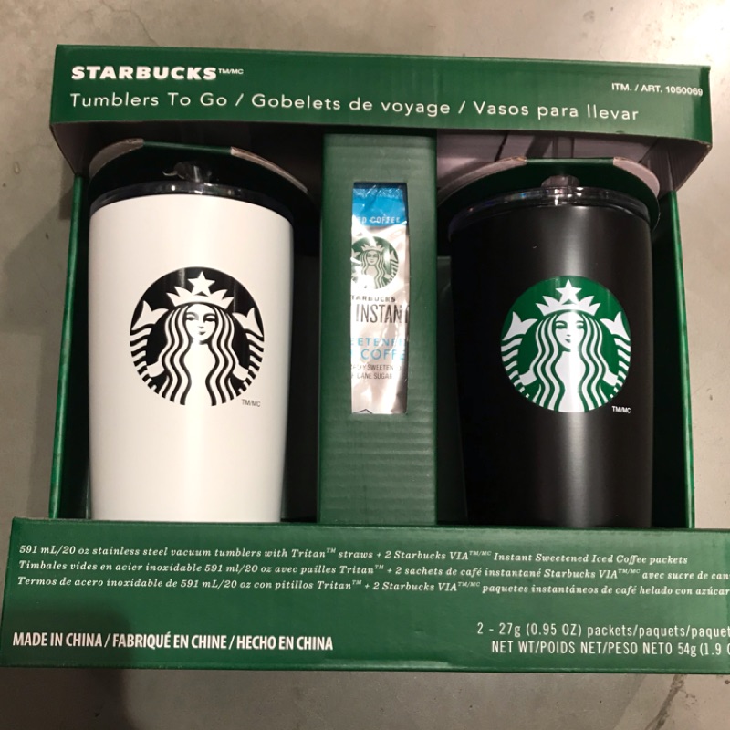 好市多代購 Starbucks 咖啡隨行杯兩入 含吸管12/23 16:00結單 出貨
