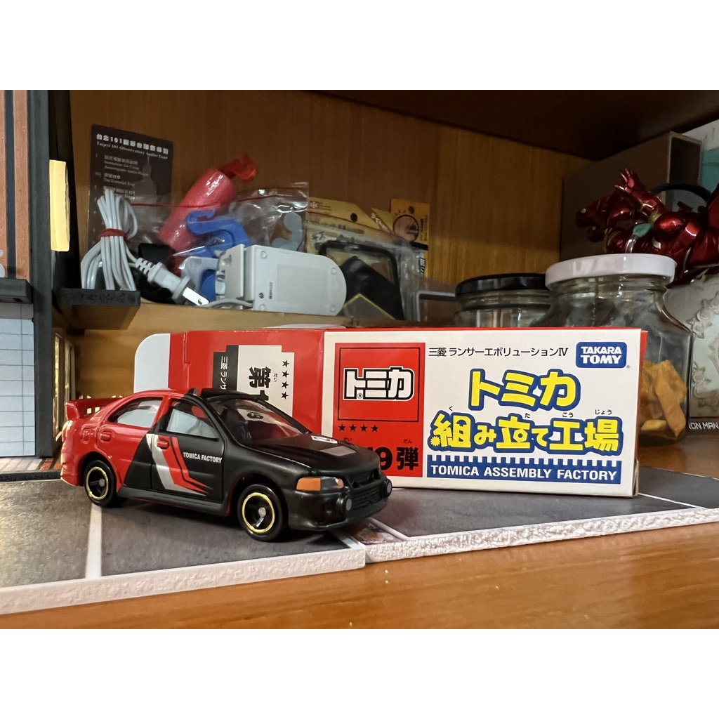 TOMICA 多美 2017 組立工場 四星 第19彈 三菱 LANCER EVOLUTION IV 9代 紅黑2號