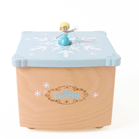 迪士尼 Disney / 艾莎雪寶木質音樂盒 /D481/ 冰雪奇緣 音樂鈴 交換禮物 Elsa Frozen2 雪寶
