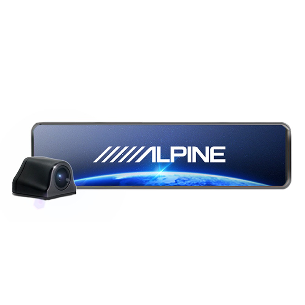 ALPINE DRM-T12-SE DVR電子後視鏡 11.88吋 測速+2K雙鏡頭行車記錄器送基本安裝 現貨 廠商直送