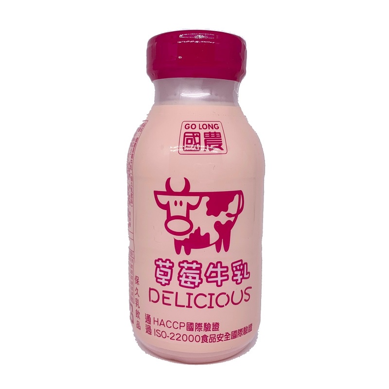國農草莓調味牛乳215ml x 6【家樂福】