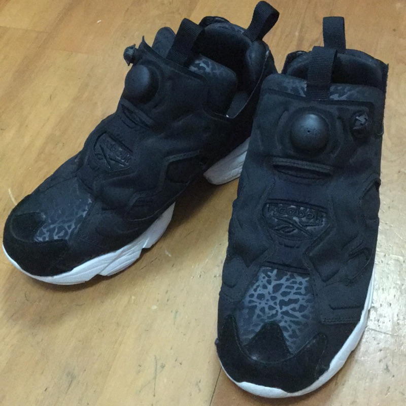 限定五折！Reebok pump fury gallery 黑豹女生限定豹紋充氣鞋 黑魂