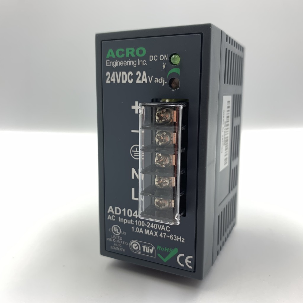 艾可 ACRO AD1048-24FS 電源供應器鋁軌式48W-24V