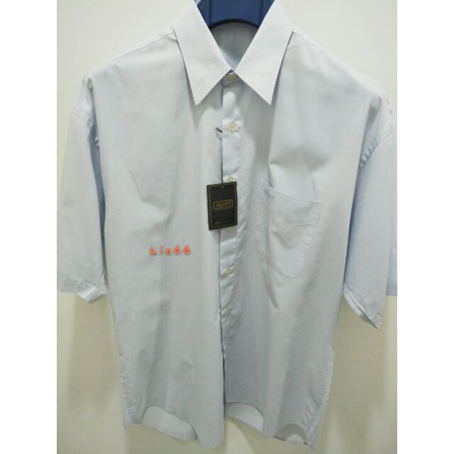 ARAMIS 百貨專櫃  淺藍短袖素襯衫 格子襯衫 日本製