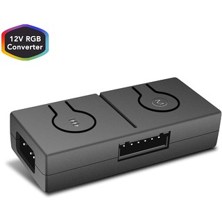 EZDIY-FAB 12V RGB轉5V ARGB RGB轉換器，3路分配器以及12V4針接頭連接器 內建50種顏色模式