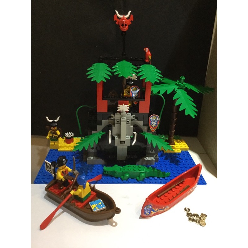 LEGO樂高經典絕版南海海盜系列6264 Forbidden Cave 部族禁地二手美品