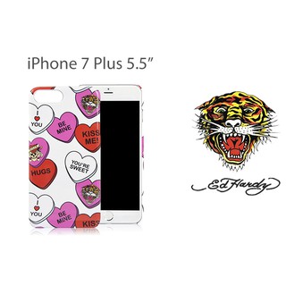 ☆韓元素╭☆ED HARDY iPhone 7 Plus 心心相印 5.5吋 HEARTS 保護殼 亮面 背蓋 硬殼