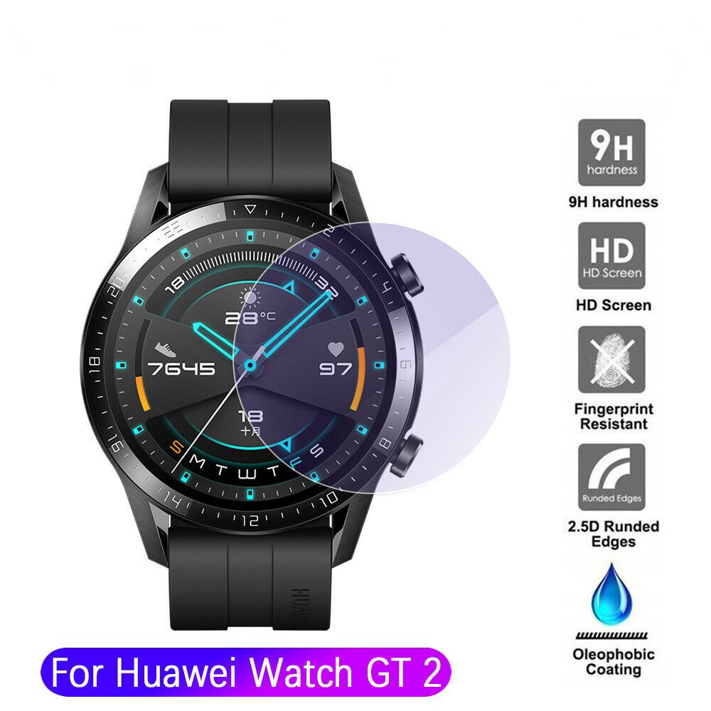 適用於 Huawei Watch Gt2 46mm 的 1pcs 9h Hd Anti Purple Light 鋼化玻