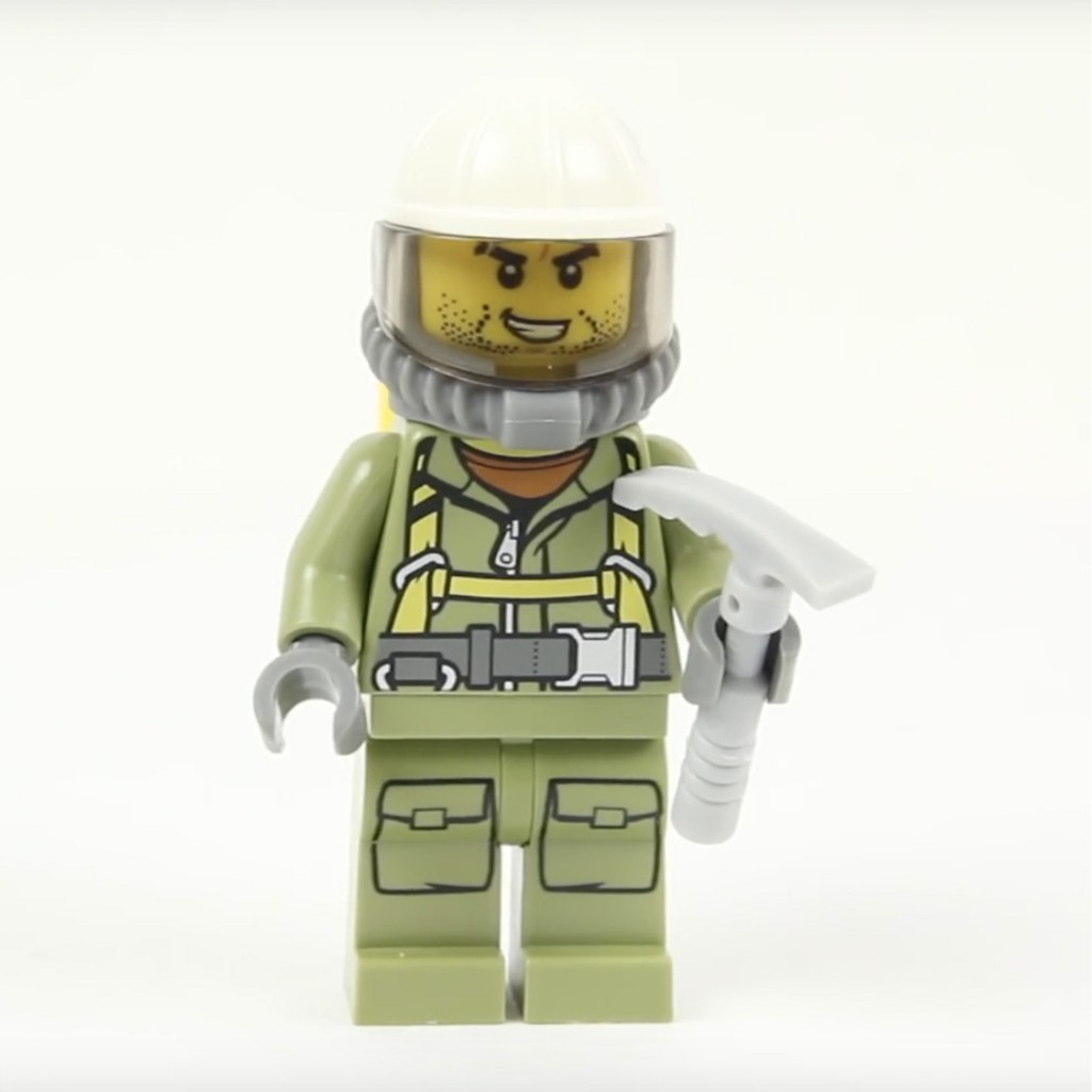 LEGO 60123 City 火山探險 人偶 工人 Minifigure