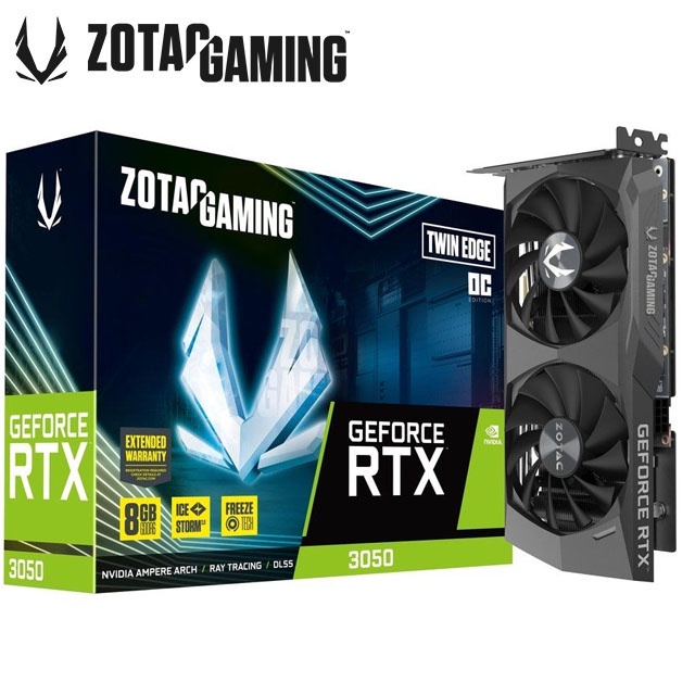 ZOTAC  GeForce RTX 3050 Twin Edge OC 顯示卡 RTX3060 RTX3070參考