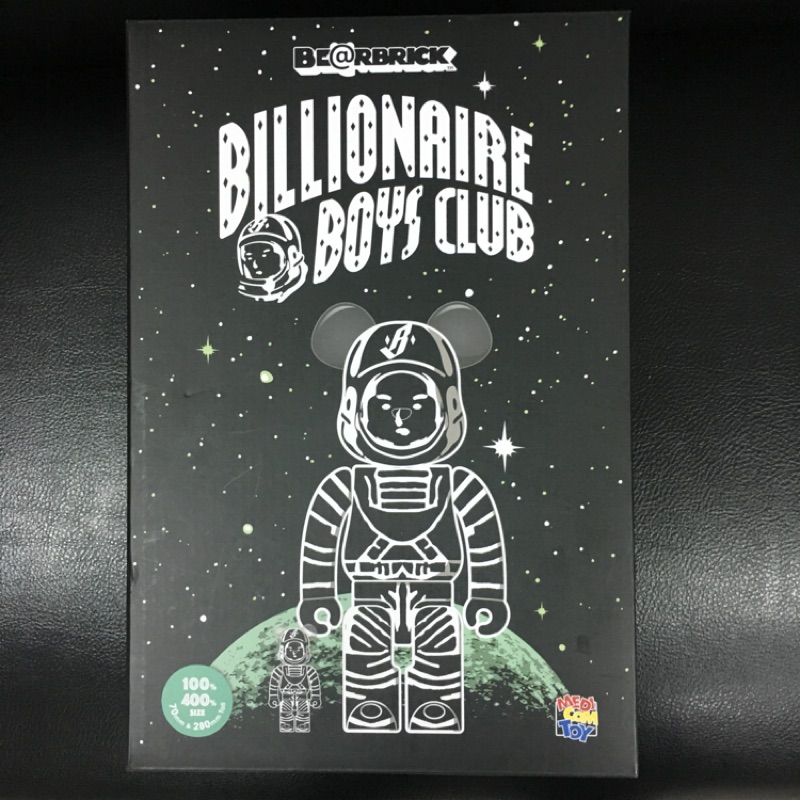 Be@rbrick billionaire boys club bbc 黑太空人 100+400% 現貨在台 日本帶回