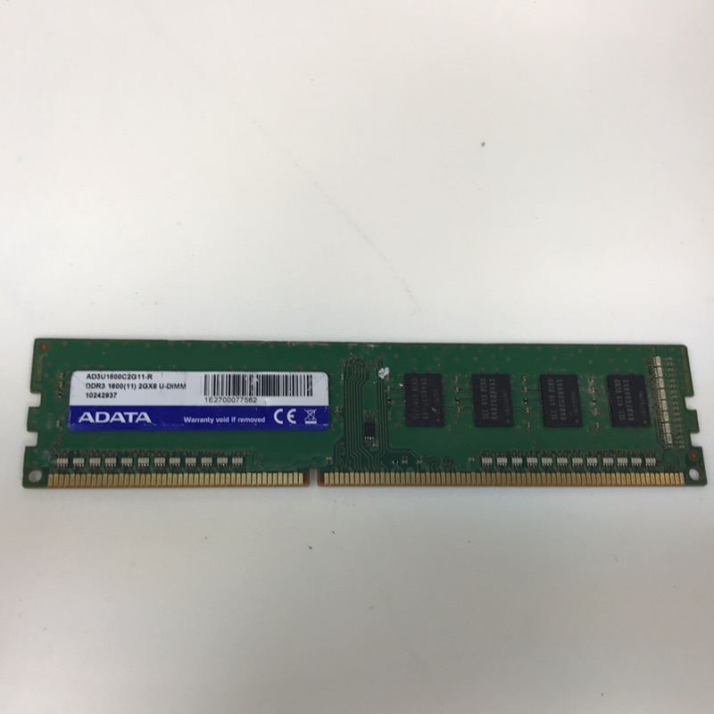 威剛 DDR3 1600 2G
