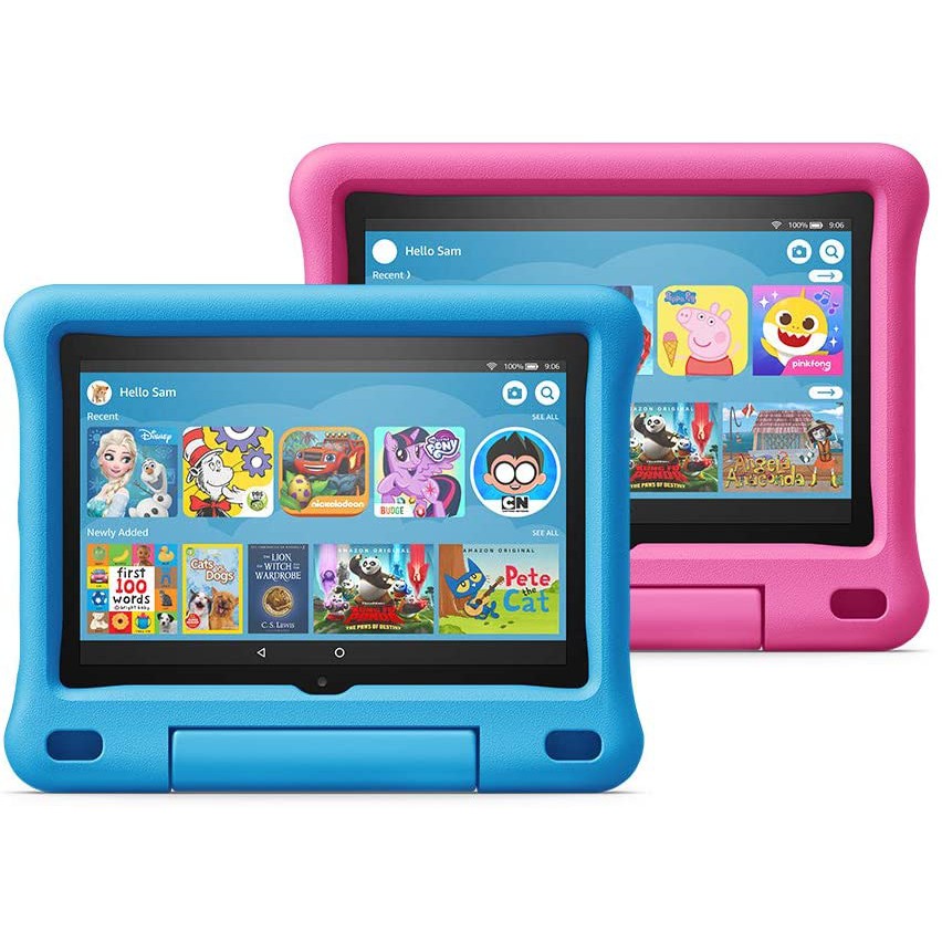 竭力萊姆 預購半年保固amazon Fire Hd 10 8 7 Kids Edition 藍粉紫兒童平板附保護套 蝦皮購物