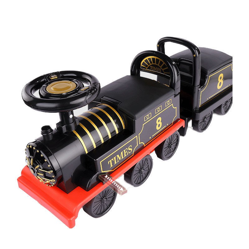 兒童電動車抖音復古小火車童車可坐人軌道汽車托馬斯3歲6男孩玩具