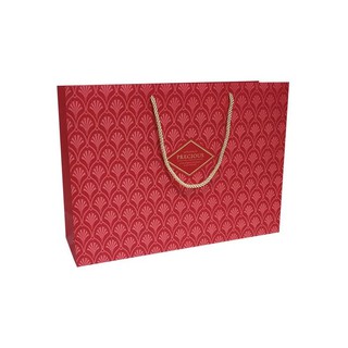 ☆╮Jessice 雜貨小鋪╭☆手提紙袋 大2K 華爾滋莊園-紅+底板 寬43.5x高31x側13cm 20入