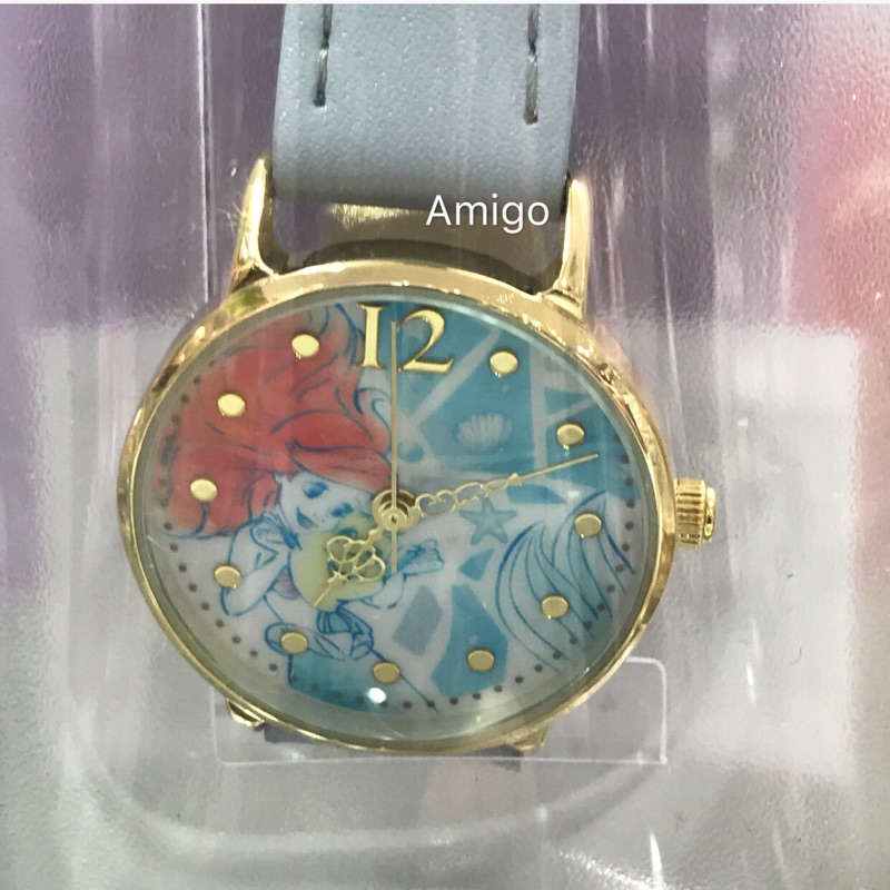 《Amigo》日本 Disney x ITS'DEMO 小美人魚 小美人魚公主 小美人魚艾莉兒 愛麗兒 手錶 石英錶 錶