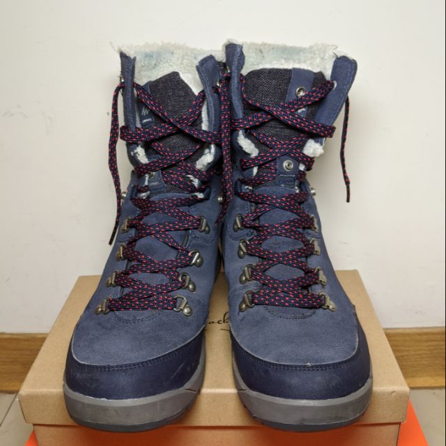 迪卡儂，女-15°C防水防滑登山雪靴 QUECHUA SH500，24cm