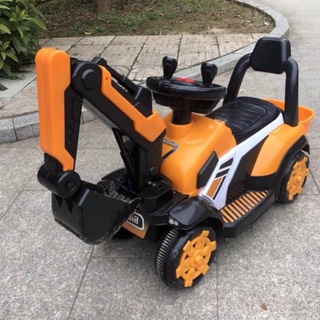 台灣出貨超大型兒童電動挖掘機 挖土機玩具充電滑步車學步車滑輪車工程車玩沙車