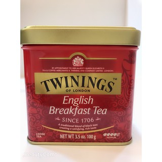愛洛奇 英國 TWININGS 唐寧茶 英倫早餐茶 ( 100g/罐 )效期2028/12/17