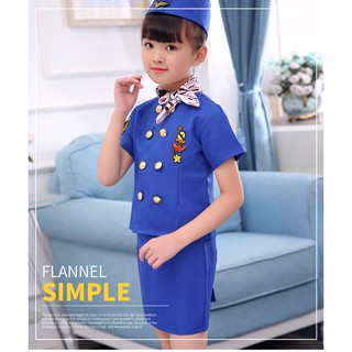 🌹手舞足蹈舞蹈用品🌹兒童空姐服/空服人員表演服$350元