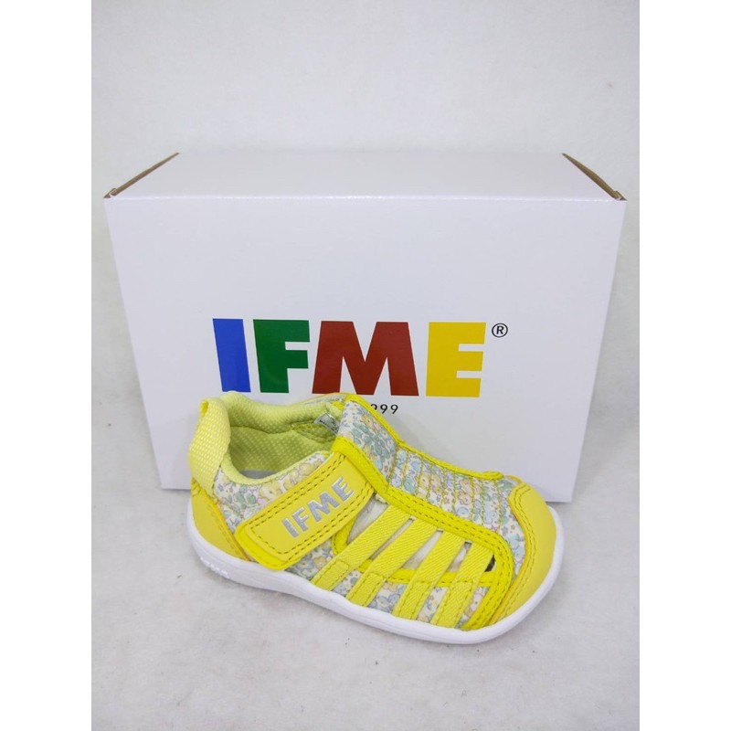JB~IFME健康機能鞋 小童 速乾鞋墊 透氣水涼鞋 運動鞋NO.O7608黃色