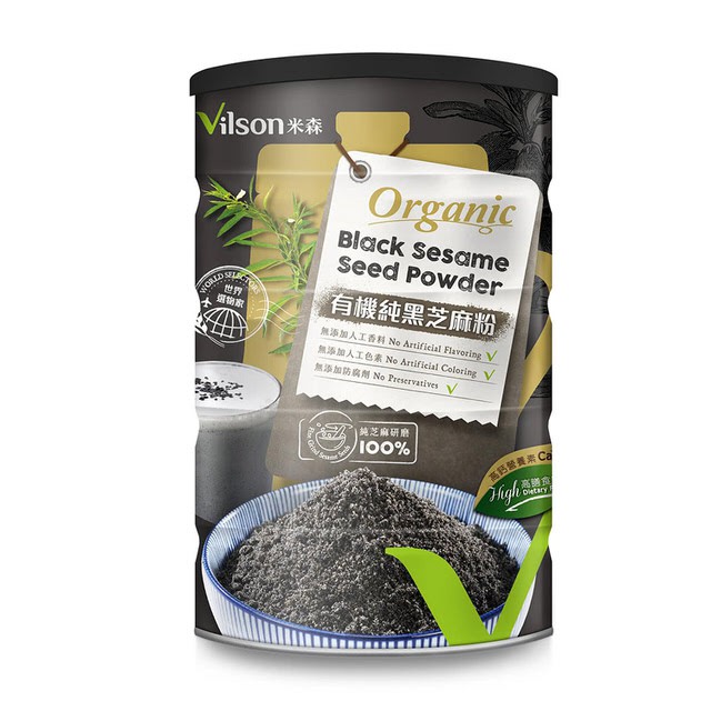 米森 有機純黑芝麻粉(350g) 有機黑芝麻粉鈣好禮盒350公克×2罐/盒(請參考圖片) 限量3組，售完為止。