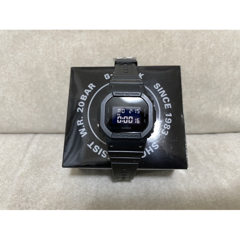 (二手）Casio 卡西歐 DW-5600BB-1 消光 黑色 經典錶款 復古