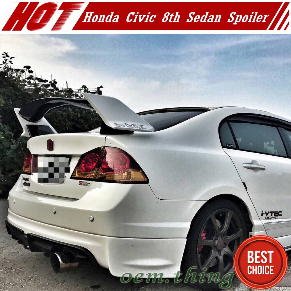 卡嗶車燈 適用於 Honda Civic 8代 四門 Type-R 尾翼 素材