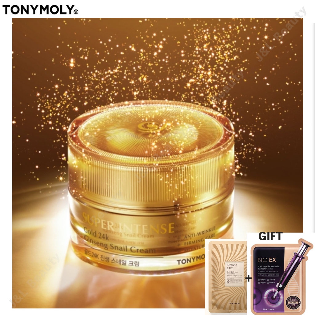 (TONYMOLY) 新Super Intense Gold 24K Ginsaeng Snail Cream 50ml