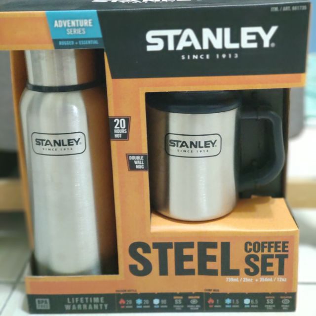 Stanley不鏽鋼真空保溫瓶馬克杯2件組