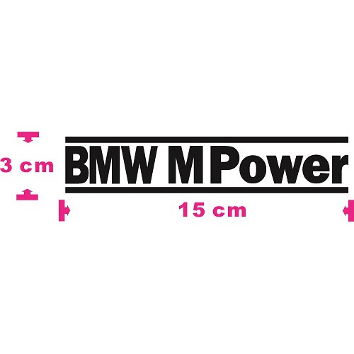 【豆豆彩藝】B44-BMW M Power 簍空貼紙 (1M M2 M3 M4 M5 M6 X5M X6M)