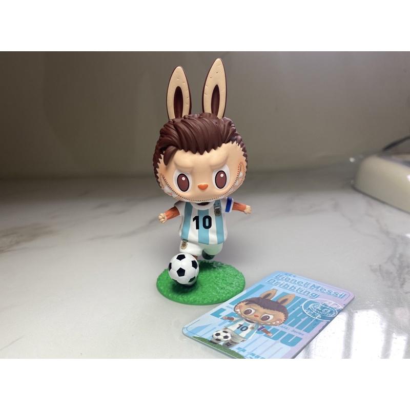 （確認款-梅西帶球）Labubu阿根廷足球系列 泡泡瑪特 popmart