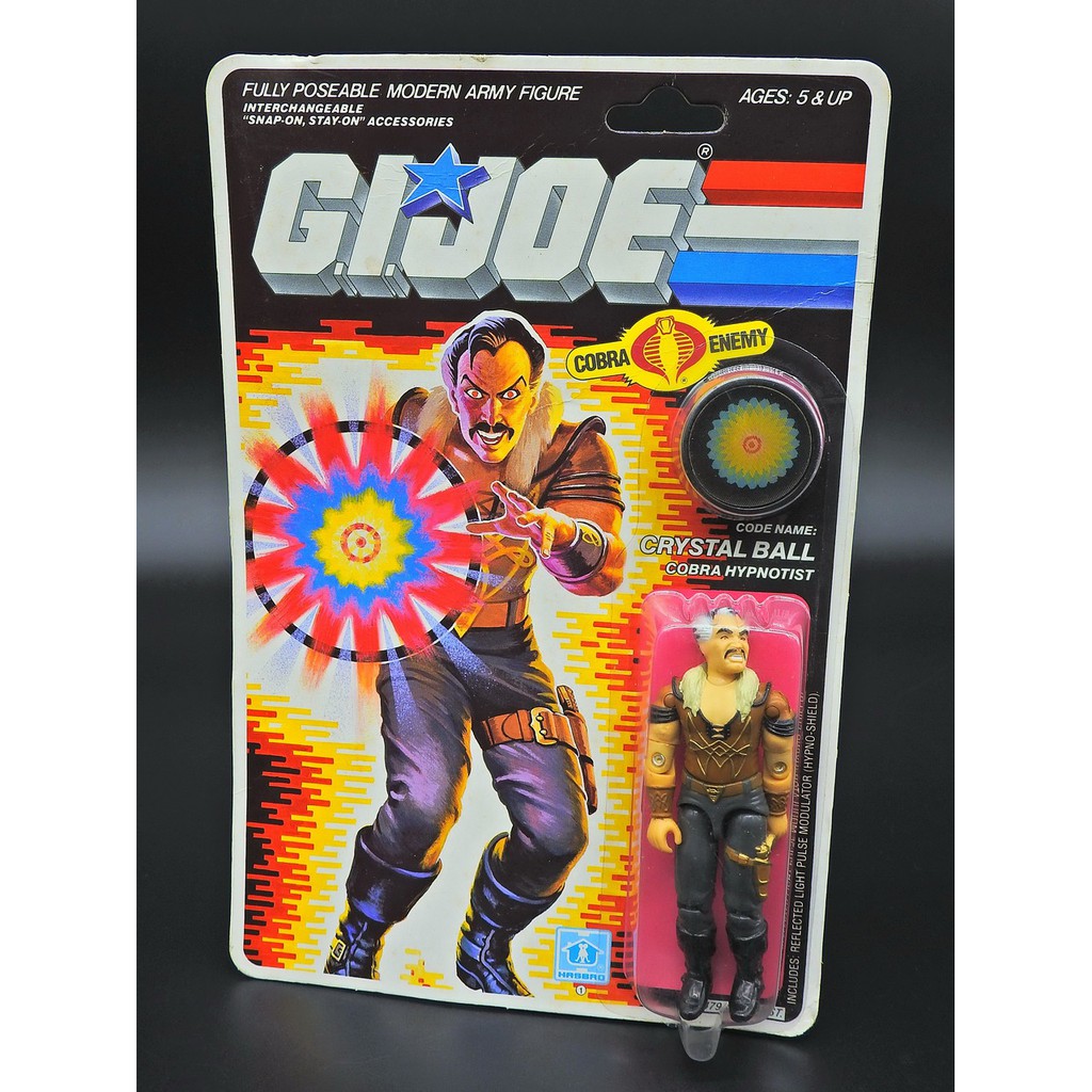 舊版 Hasbro 1986年 G.I.JOE 大英雄 CRYSTAL BALL COBRA 眼鏡蛇 絕版稀有除暴突擊隊