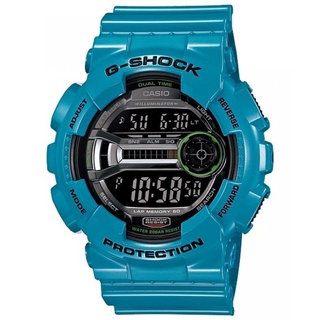【紐約范特西】現貨 CASIO G-Shock GD-110-2CR 手錶 亮藍色 潮流錶 雙顯