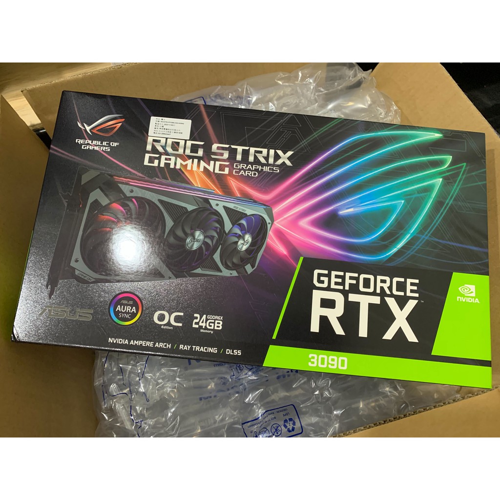 華碩 ROG-STRIX-RTX3090-O24G-GAMING 顯示卡