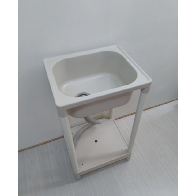 免運費 日系 洗衣槽 精巧型 48＊41公分 塑鋼洗衣槽 水槽 洗手台