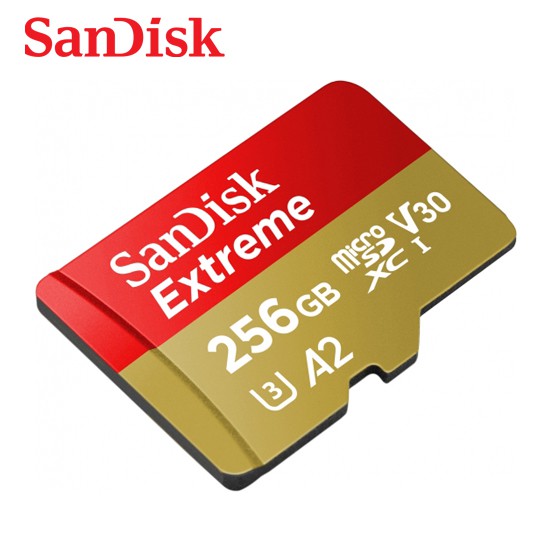 最新 讀取190M SanDisk Extreme microSDXC UHS-I 256G 記憶卡 A2 代理商公司貨