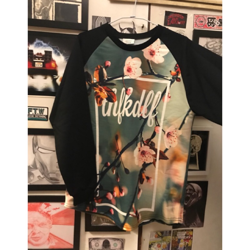 Thfkdlf 滿版印花大學t made in England