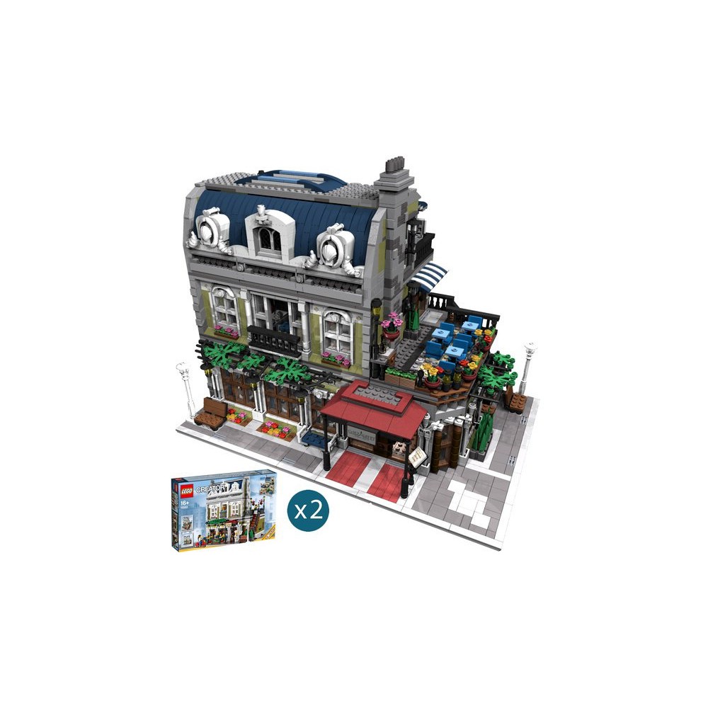 Lego 樂高創意圖紙建築類-MOC-10489 10243 巴黎餐廳 B 模式（PDF 電子組裝說明檔）