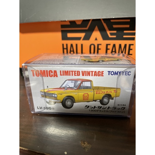 TOMICA 多美 TOMYTEC TLV LV-195 DATSUN TRUCK 1300 DX 普利司通