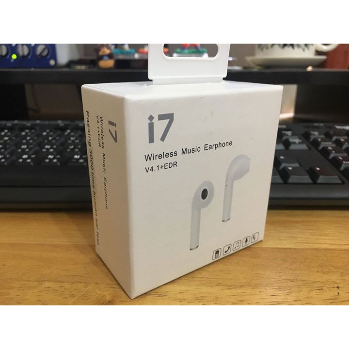 i7 藍芽耳機 單耳版本 白色 全新 已測試 盒子完美